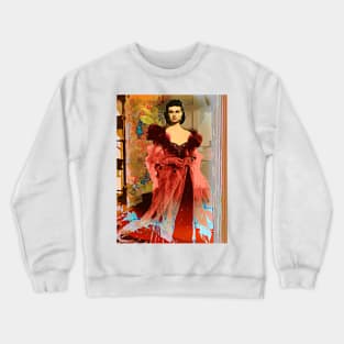 Scarlett in red gown Crewneck Sweatshirt